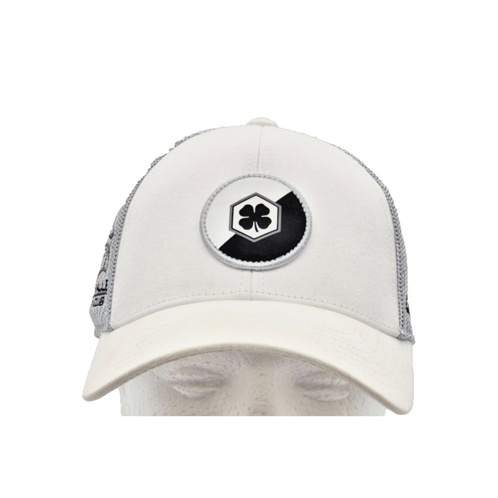 Black Clover Live Lucky Hat Cap White Black Four Adjustable Golf Club